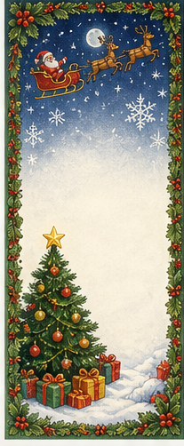 Christmas thank-you card design