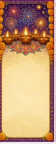 Diwali thank-you card design
