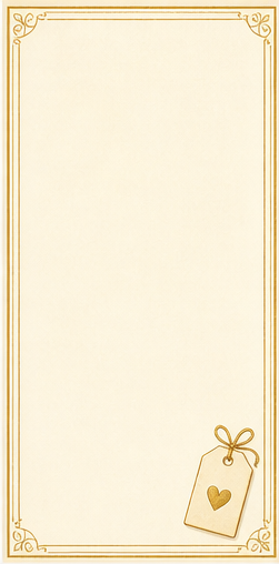 Classic thank-you card design