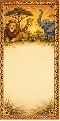 Safari thank-you card design